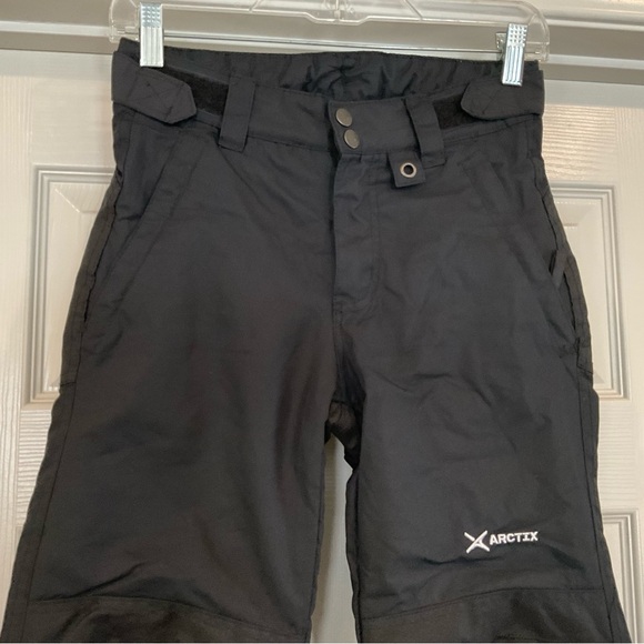 Arctix Unisex Kids Insulated 5K Snow Ski Pants Sz Medium Black Adjustable Waist - Picture 2 of 16